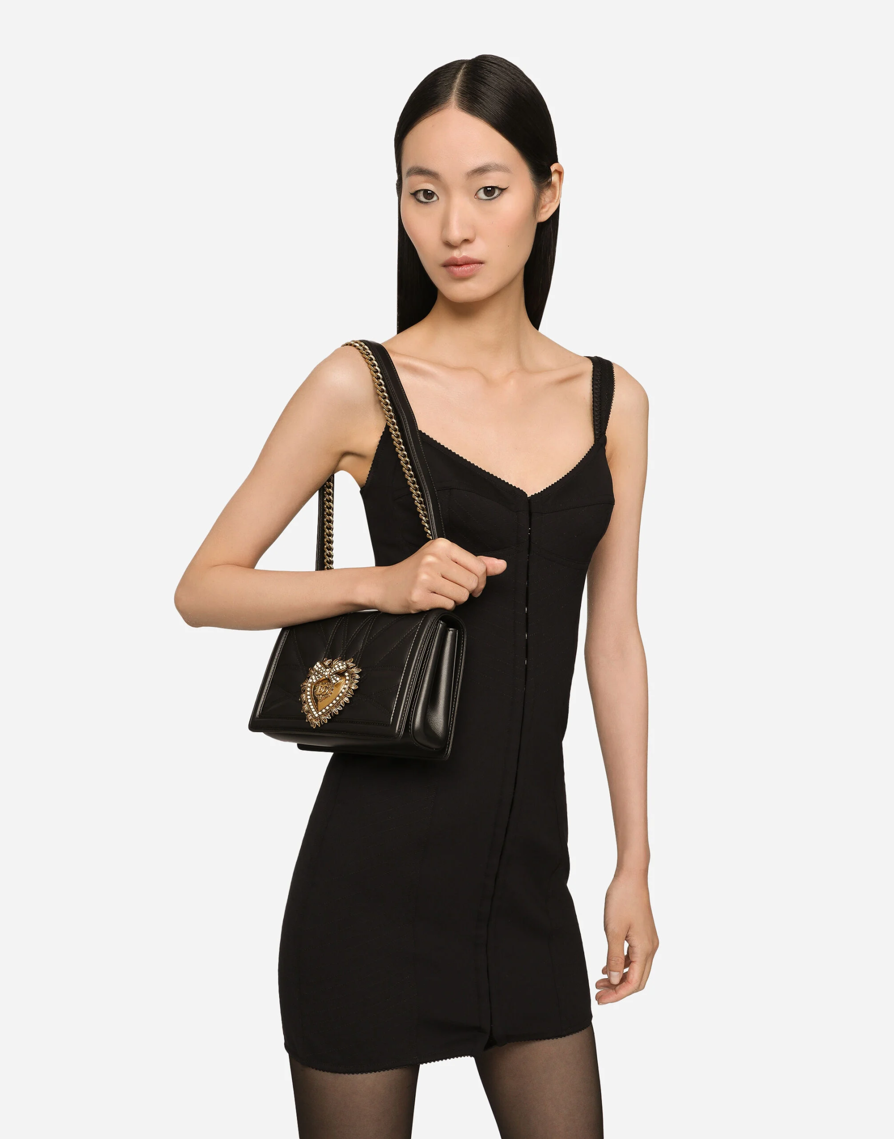 Medium Devotion bag in quilted nappa leather